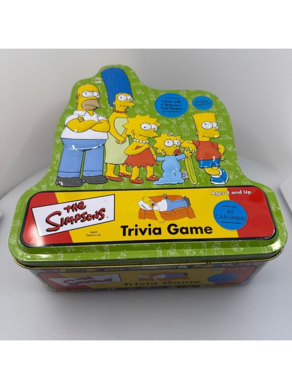 The Simpsons trivia game with Promotional Poster, all original game contents